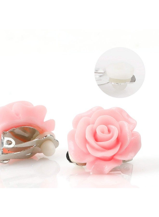 Hifot Hifot 16 Pairs Clip on Earrings Girls, No Pierced Design Earrings Dress up Pretend Princess Play Jewelry Accessories for Kids  - Image 3