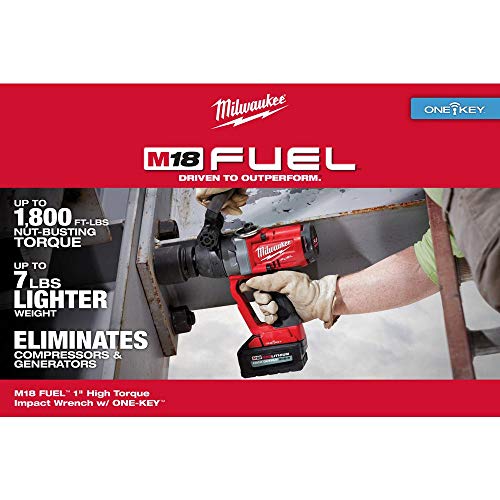 Milwaukee 2867-22 M18 Fuel 1" High Torque Impact Wrench (8.0ah) Kit 2867-22 - Image 4