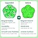 DYRDM Magnetic Fidget Sphere 12 PCS 200 Combinations with Magnet Blocks Magnetic Fidget Toys Sensory Balls Desk Toys for Adults Teens 14 Stress Relief Gift Stocking Stuffers Glass Green - Image 4