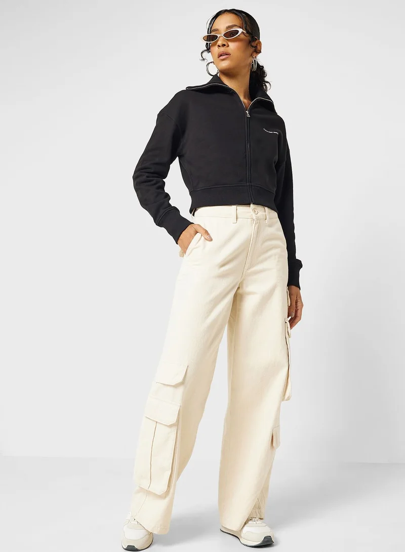 Calvin Klein Jeans Zip-Through Logo Jacket