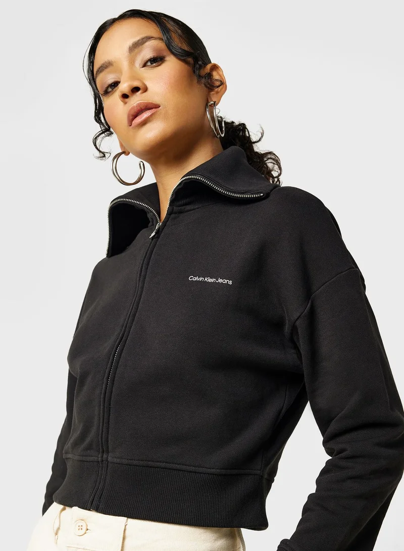 Calvin Klein Jeans Zip-Through Logo Jacket