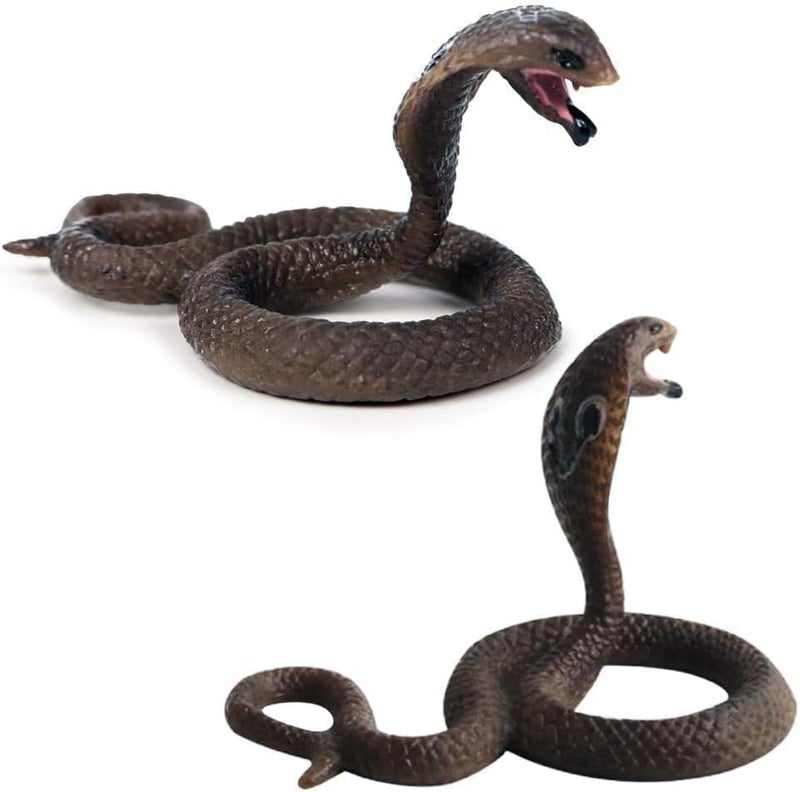 Excefore Carefully selected material Realistic Wild Life, 4Pcs Action Model Lifelike Snake Toy Figurines Prank Props Stress Relif Toys Educational Toys Birthday Gift for Kids Wet anti slip - Image 3