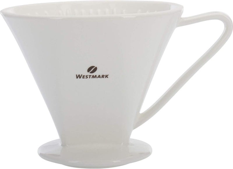 Westmark Porcelain Coffee Filter/Filter Holder, Filter Size 6, Holds up to 6 Cups of Coffee, Brasilia, Porcelain, 24492260 - Image 3