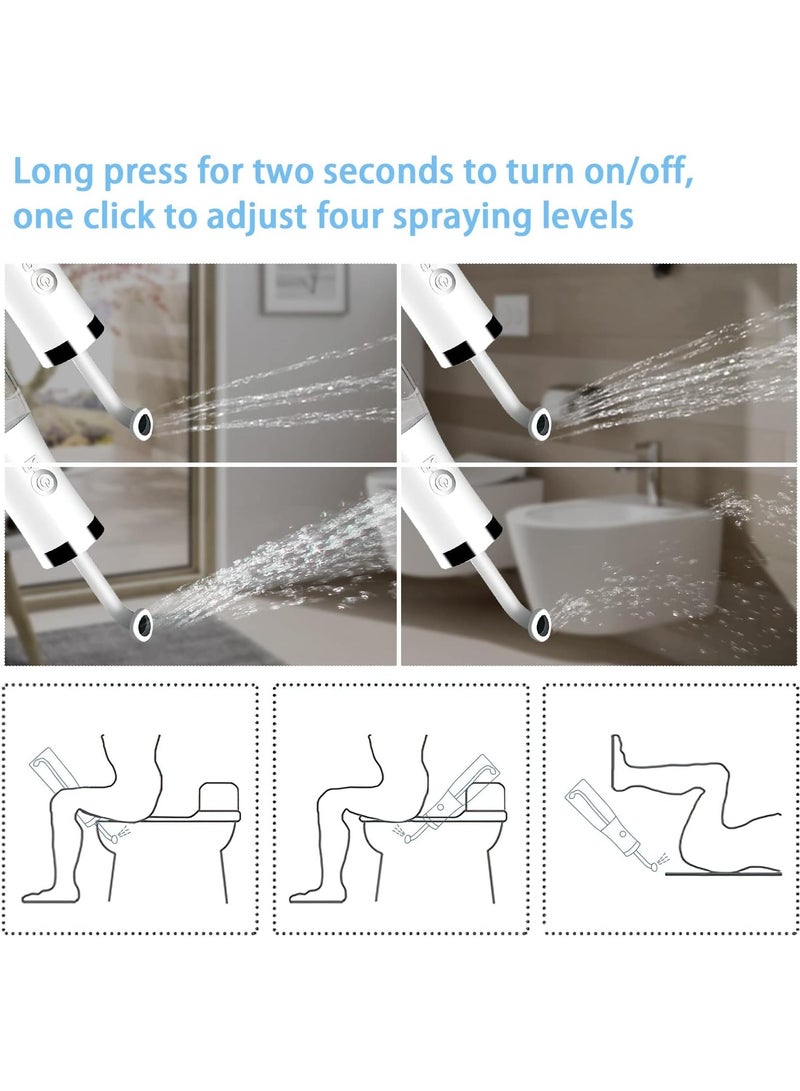 Sorbo Electric Portable Bidet, Rechargeable Handheld Travel Bidet, 4 Pressure Options Toilet Bidet Sprayer with Travel Bag for Personal Cleaning, Essentials for Postpartum/Perineal/Hemorroid Care - Image 2