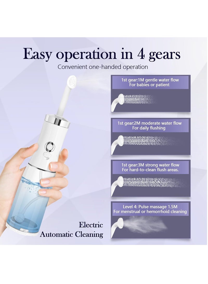 Sorbo Electric Portable Bidet, Rechargeable Handheld Travel Bidet, 4 Pressure Options Toilet Bidet Sprayer with Travel Bag for Personal Cleaning, Essentials for Postpartum/Perineal/Hemorroid Care - Image 3