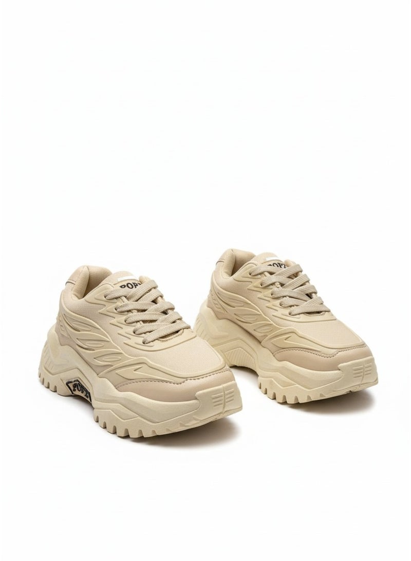 Vbranda Sneakers Stylish Chunky L-984-BEIGE - Image 2