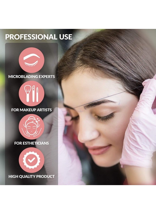 Stylia - Microblading Supplies Pre-Inked Eyebrow Mapping String - 15 Meters - Ultra-Thin, Mess-Free Thread, Create a Crisp, Spot-on Brow Map Every Time - Hypoallergenic, Cosmetic Grade For Permanent Makeup - Image 1