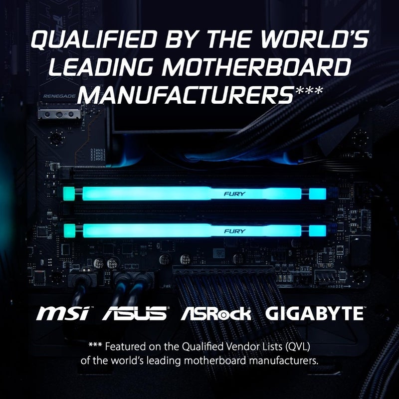FURY Beast RGB EXPO 64GB DDR5 CL30 DIMM Desktop Gaming Memory - KF560C30BBEAK2-64 - Image 3