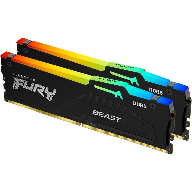 FURY Beast RGB EXPO 64GB DDR5 CL30 DIMM Desktop Gaming Memory - KF560C30BBEAK2-64 - Image 1