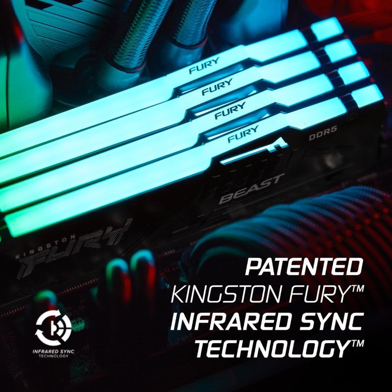 FURY Beast RGB EXPO 64GB DDR5 CL30 DIMM Desktop Gaming Memory - KF560C30BBEAK2-64 - Image 4