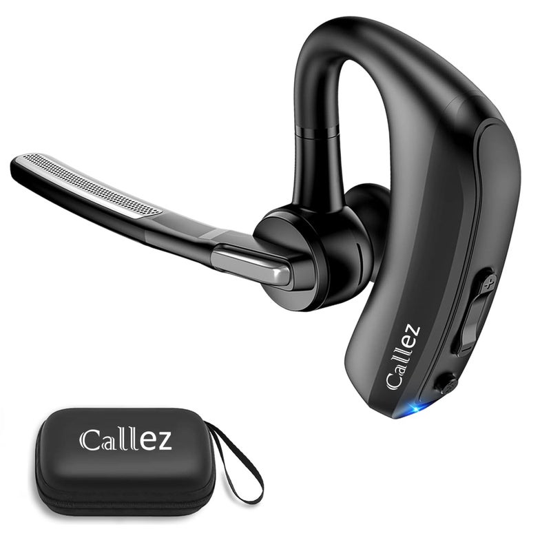 Callez Bluetooth Headset V50 Bluetooth Earpiece with CVC80 Dual Mic Noise Cancelling Wireless Headset for iPhone Android Cell Phone Trucker Business Office Work Clear Chat - Image 2