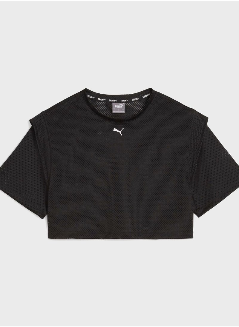 PUMA - Fit Move Mesh Crop T-Shirt - Image 1