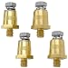 YSIL Battery Terminal Connector M8 Battery Side Or Top Post Terminal Adapter Brass Car Battery Thread Terminal Charging Post Extender Stud 2 Pair - Image 2
