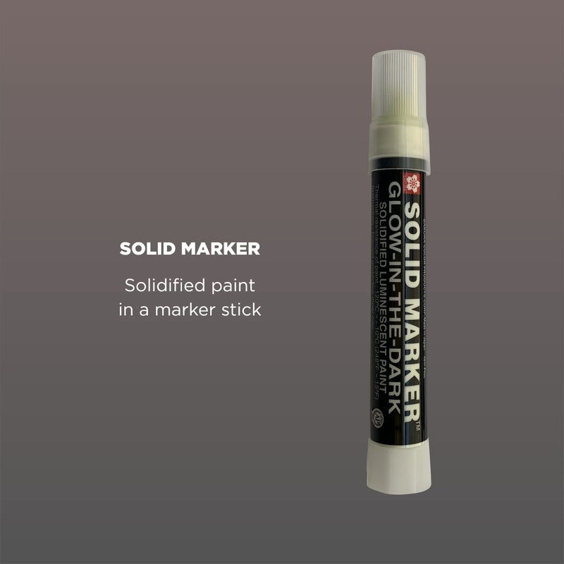 SAKURA SOLID MARKER SAKURA Solid Glow-In-the-Dark Paint Markers - Permanent Marker Paint Pens - Window, Wood, & Glass Marker - Glow In the Dark Paint - 1 Pack - Image 3