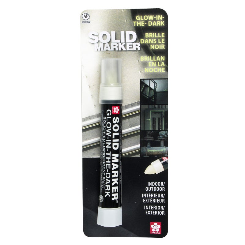 SAKURA SOLID MARKER SAKURA Solid Glow-In-the-Dark Paint Markers - Permanent Marker Paint Pens - Window, Wood, & Glass Marker - Glow In the Dark Paint - 1 Pack - Image 1