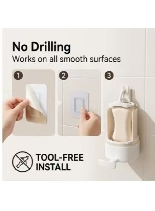 Adjustable Soap Grater & Waterproof Wall Mount Holder - Drill-Free Soap Powder Dispenser and Saver Dish for Home, Bathroom, Kitchen and Travel - Image 3