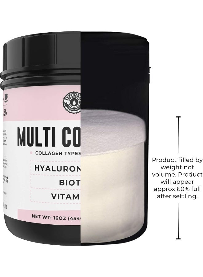 Left Coast Performance Collagen with Biotin, Hyaluronic Acid, Vitamin C (0.5kg Powder) Hydrolyzed Multi Collagen Peptide Protein (Types I, II, III, V, X). Collagen for Hair, Skin, Nails. Collagen Supplement for Women, Men - Image 5