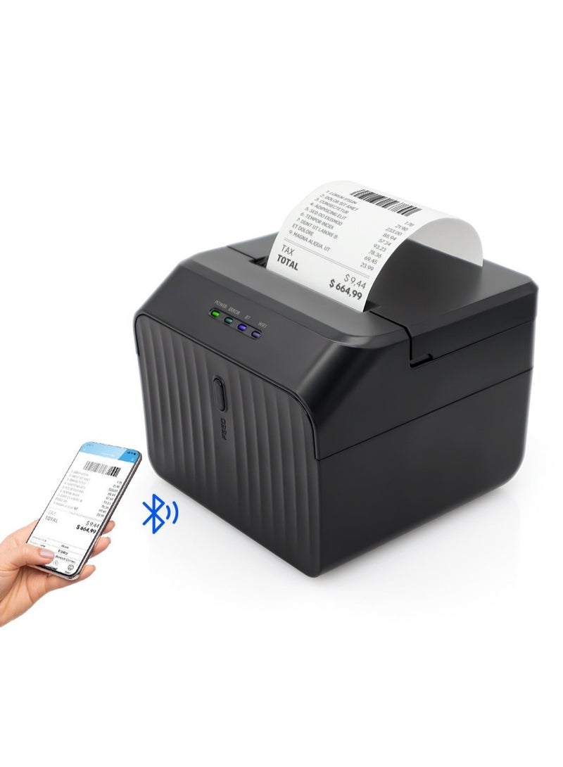 AROAQ Bluetooth Receipt Thermal Printer Black - Image 1