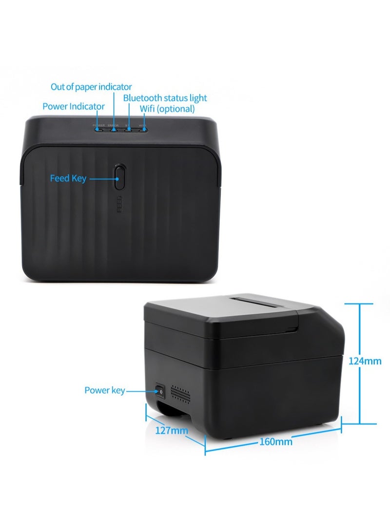 AROAQ Bluetooth Receipt Thermal Printer Black - Image 2