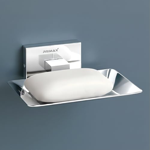 Primax Nexa Stainless Steel Soap Dish Stand for Bathroom & Kitchen/Soap Dish/Bathroom Accessories - (Chrome) - Pack of 1 - Image 1