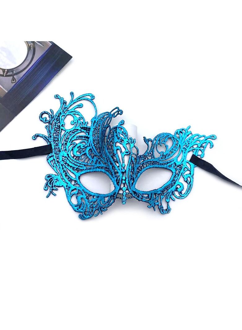 2 Pieces  Masquerade Masks Mysterious Face Venetian Eyemask for Carnival Party Costume Ball, - Image 2