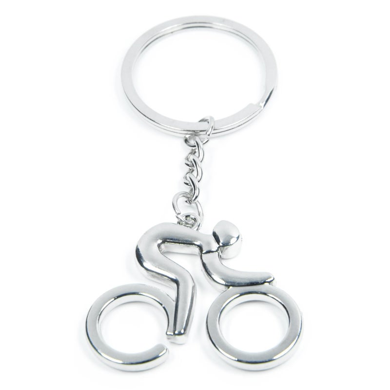 Elechobby Cycling Lover's Keychain Vitality Bicycle Key Chain Upscale Lucky Key Ring Active Bike Key Chain Bicycle Race Souvenir (Riding Keychain A) - Image 1