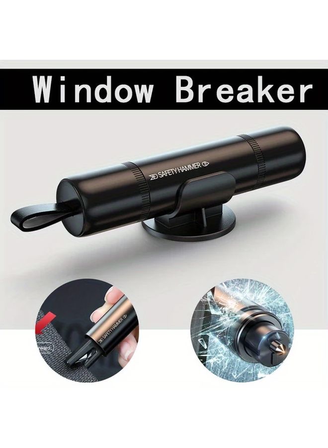 Black Car Safety Hammer Emergency Escape Tool Auto Glass Breaker Seat Belt Cutter - Image 3