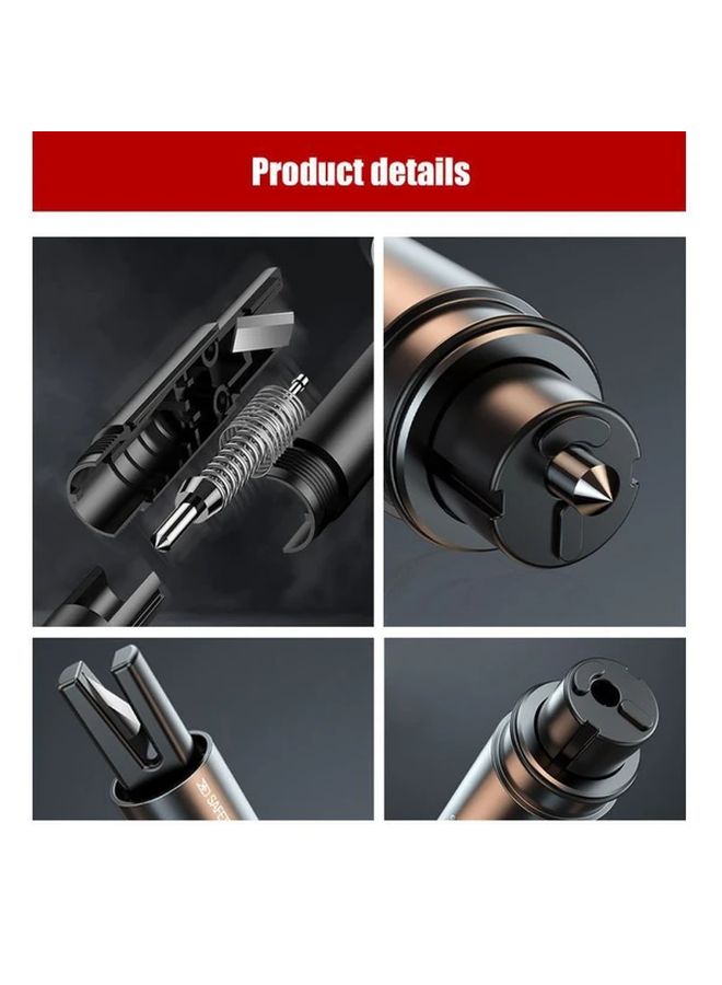 Black Car Safety Hammer Emergency Escape Tool Auto Glass Breaker Seat Belt Cutter - Image 5