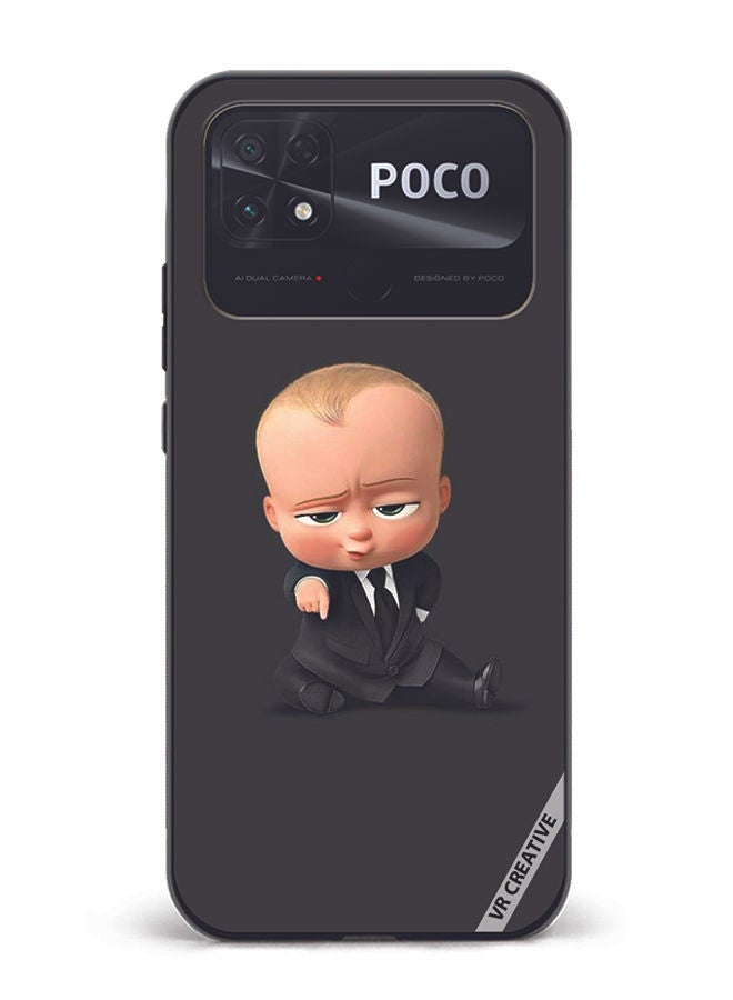 VR CREATIVE Protective Case Cover For Xiaomi Poco C40 Baby Boss Design Multicolour - Image 1