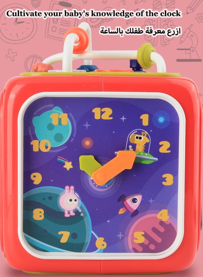 ألعاب مكعب روبيك متعددة الوظائف ألعاب مكعبات الأطفال طبول التصفيق للأطفال موسيقى مطابقة رسومية ألعاب التعليم المبكر ألعاب تعليمية ألعاب أطفال للتعرف على الألوان والأشكال - Image 5