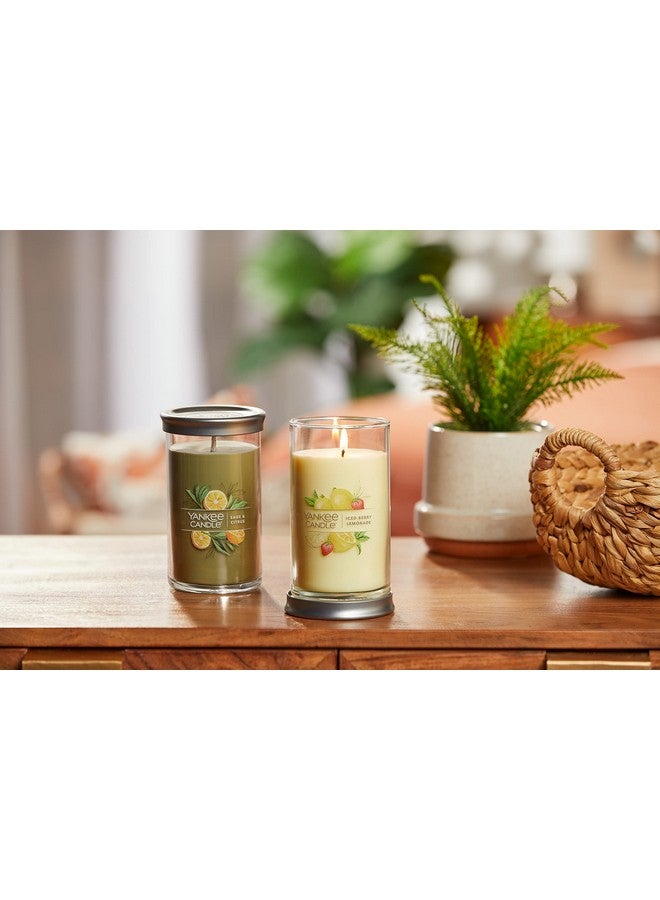 Yankee Candle Sage & Citrus Signature Medium Pillar Candle, 14.25oz - Image 5
