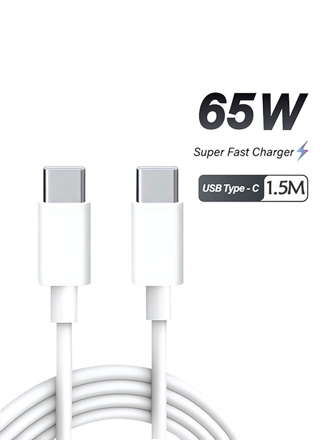 Sthxyfaith Official USB type C To type-C Super Fast Charging Cable 1.5M For iPhone 16/15, iPad, Macbook, Samsung Galaxy S22/S23/S24/S24 Ultra - Image 1