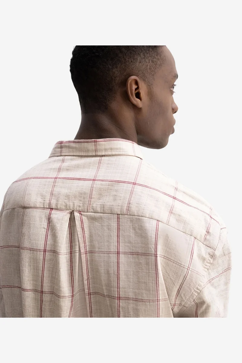 Giesto Beige Natural GIESTO Men's Cotton Stretch Shirt for Men | Best Price UAE