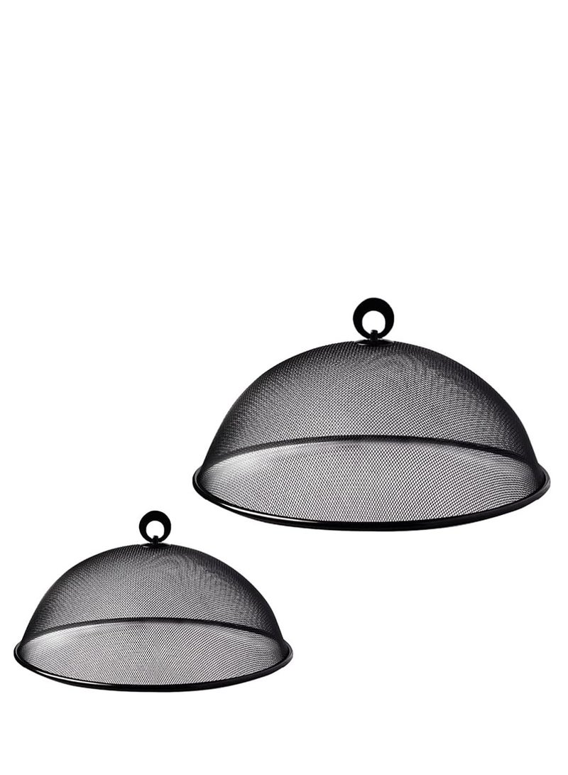 إيوشا Set of 2) 40cm Mesh Food Covers – Reusable Umbrella Tents for Insect & Dust Protection – Ideal for Kitchen, Picnic & Outdoor Use  - Image 1