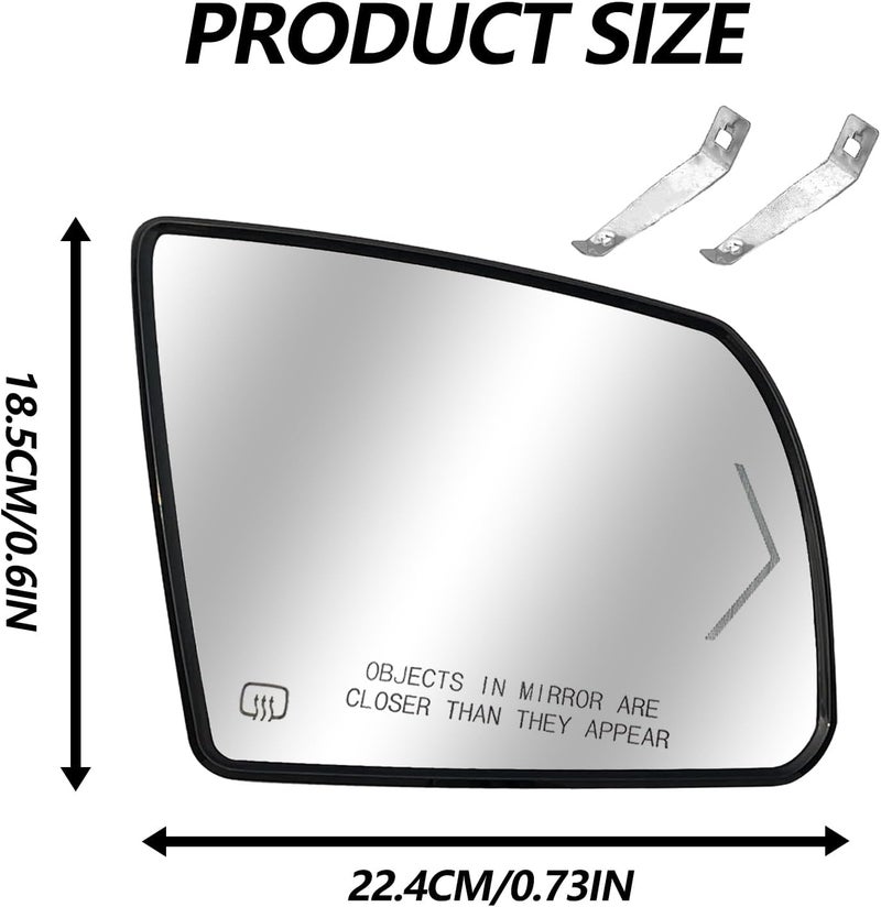 BSAMZO Passenger Right Side Heated Mirror for Toyota Sequoia and Tundra - Image 2