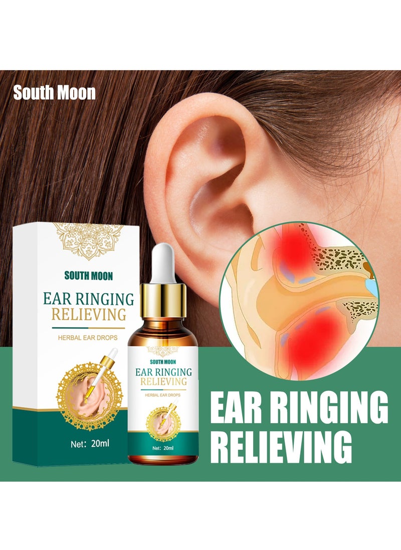 SOUTH MOON Tinnitus Ear Drops, Tinnitus Topical Care Solution, Cochlear Care Solution, Ear Drops, Ear Care, Tinnitus Relief and Remedies, Natural Treatment for Tinnitus Symptoms, Ear Drops for Tinnitus Relief  - Image 1