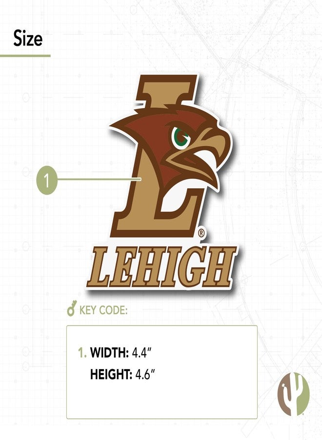 Desert Cactus Lehigh University Sticker Mountain Hawks Vinyl Decal Laptop Water Bottle Car Scrapbook (IND 00064a) - Image 3