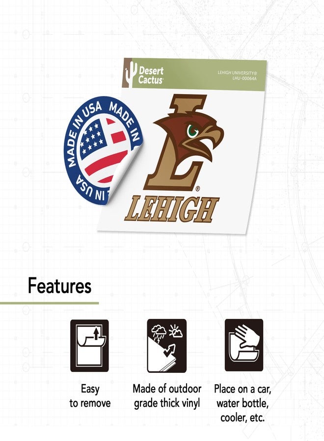 Desert Cactus Lehigh University Sticker Mountain Hawks Vinyl Decal Laptop Water Bottle Car Scrapbook (IND 00064a) - Image 4