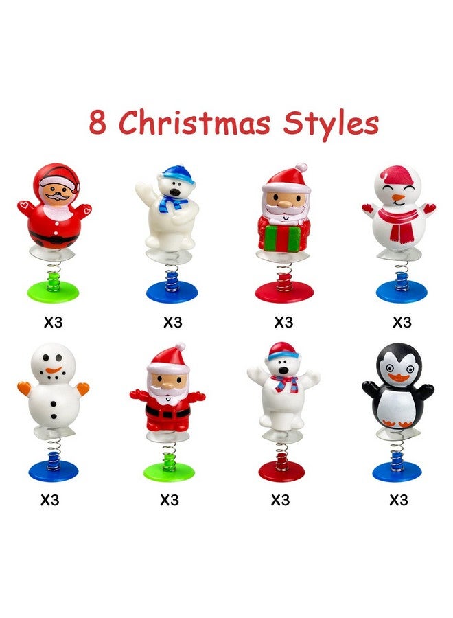 QINGQIU 24 Pcs Christmas Jumping Popper Toys For Kids Boys Girls Christmas Stocking Stuffers Party Favors Gifts Games - Image 2