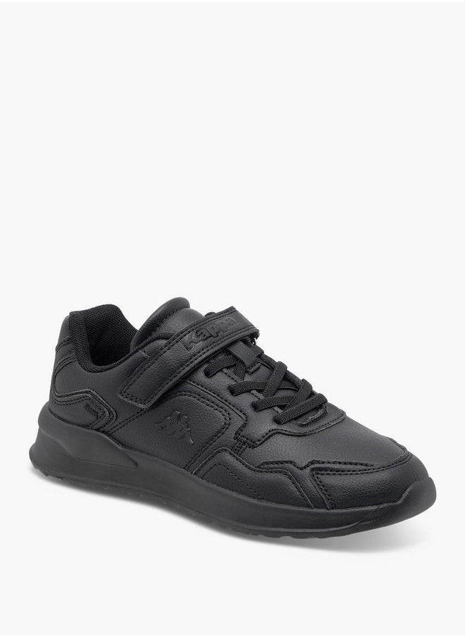 Kappa Boys' Logo Detail School Shoes with Hook and Loop Closure  - Image 2
