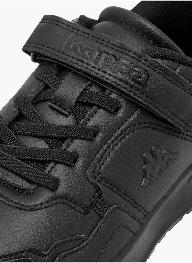 Kappa Boys' Logo Detail School Shoes with Hook and Loop Closure  - Image 4