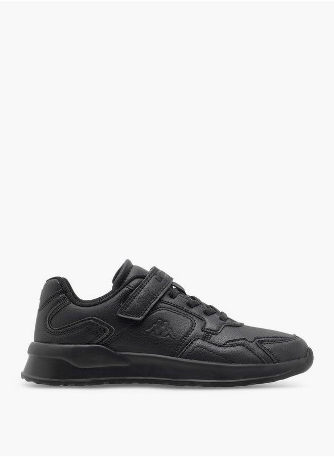 Kappa Boys' Logo Detail School Shoes with Hook and Loop Closure  - Image 3