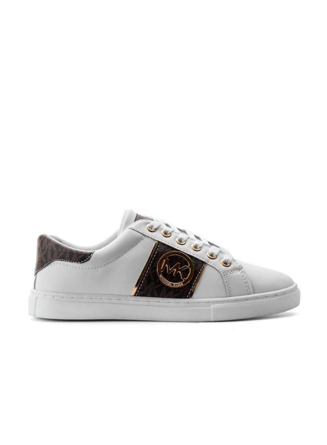 فيبراندا سنيكر نسائي فلات مريح SN-2-ابيض&بني - Image 3