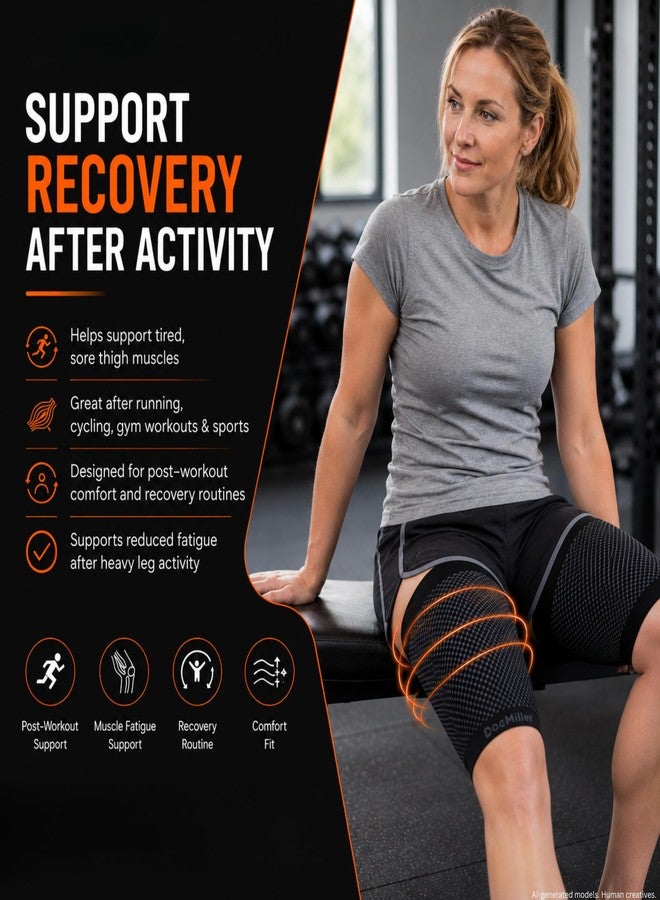 Doc Miller Thigh Compression Sleeve for Men & Women, 1 Pair - Image 3