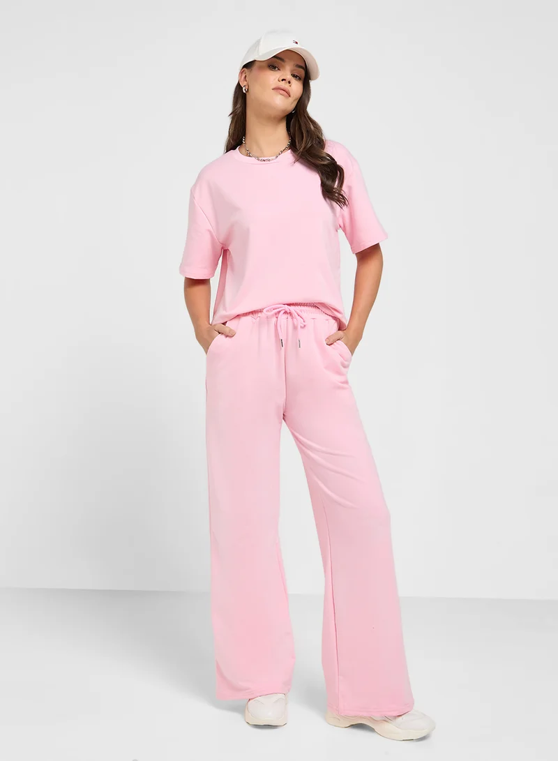 Ginger Basics Oversize T-Shirt & Sweatpant Set