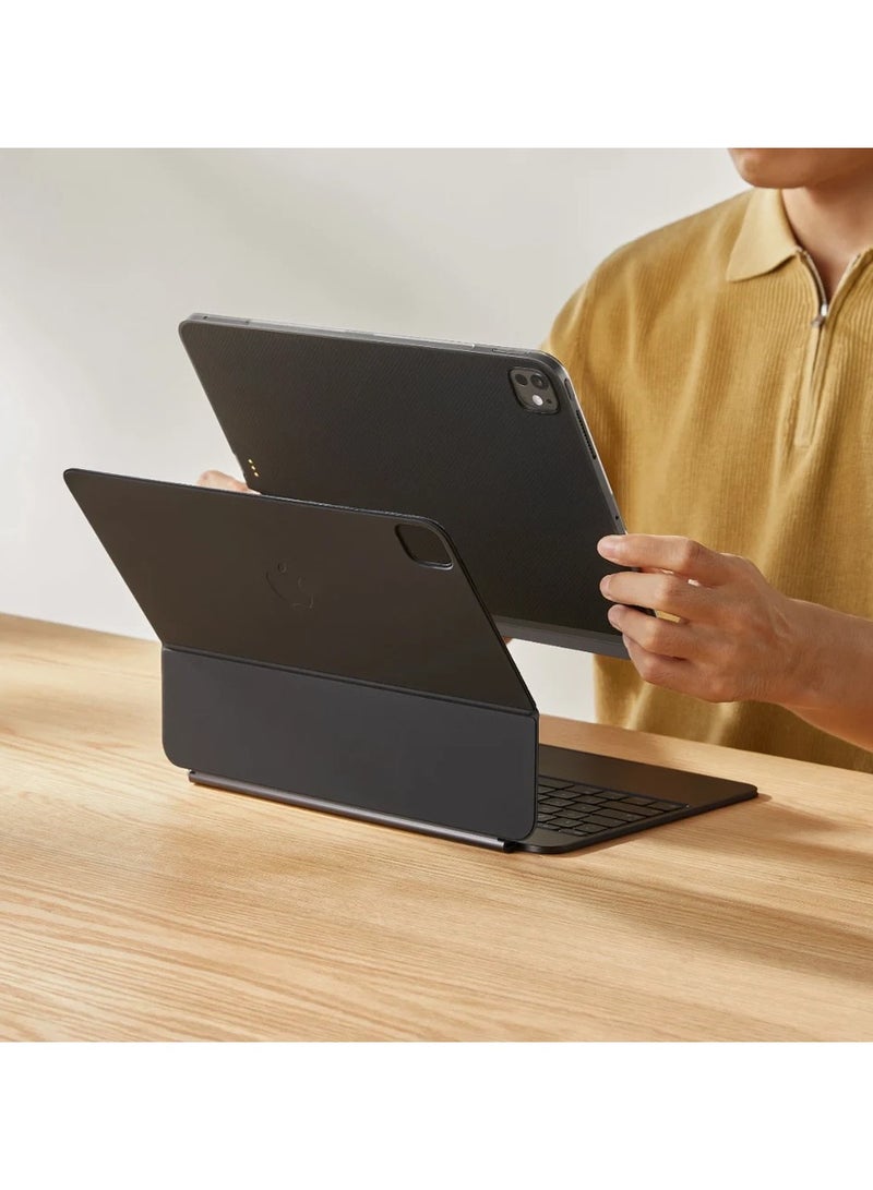 MagEZ Folio 2 Case For iPad Pro 11 inch with Pencil Holder and Standing Angle / Easily switch between landscape and portrait mode / Auto sleep/wake function / Premium and protective PU leather - Black - Image 5