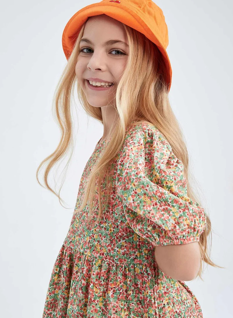 DeFacto Kids Mirco Floral Print Dress