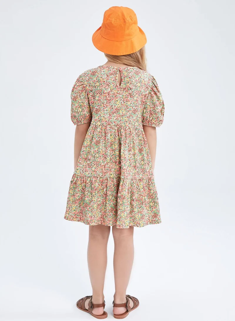 DeFacto Kids Mirco Floral Print Dress