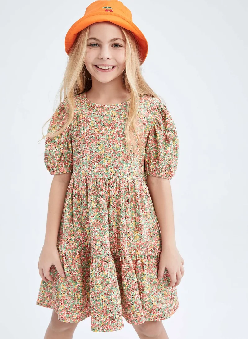 DeFacto Kids Mirco Floral Print Dress