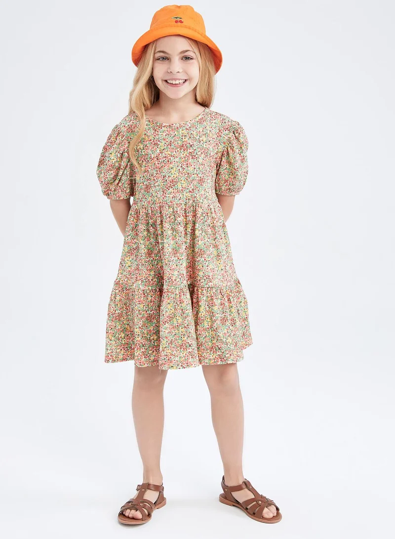 DeFacto Kids Mirco Floral Print Dress